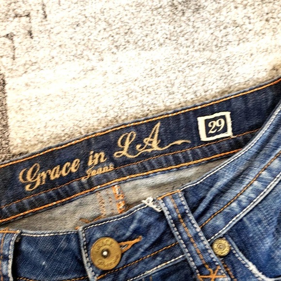 Grace Jeans Boot Cut Embellished Size 11/29 - Picture 4 of 8